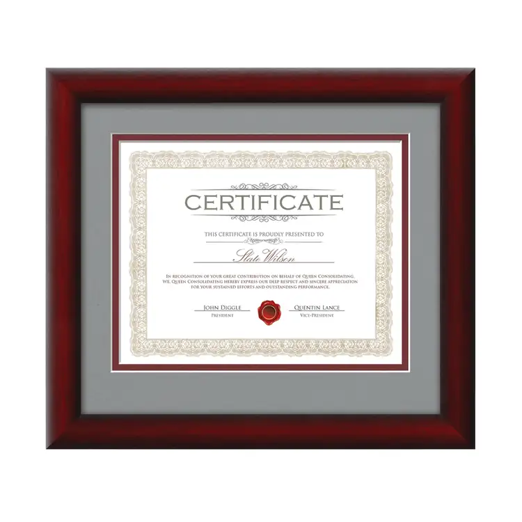 Cadre pour certificat Wellesley #11