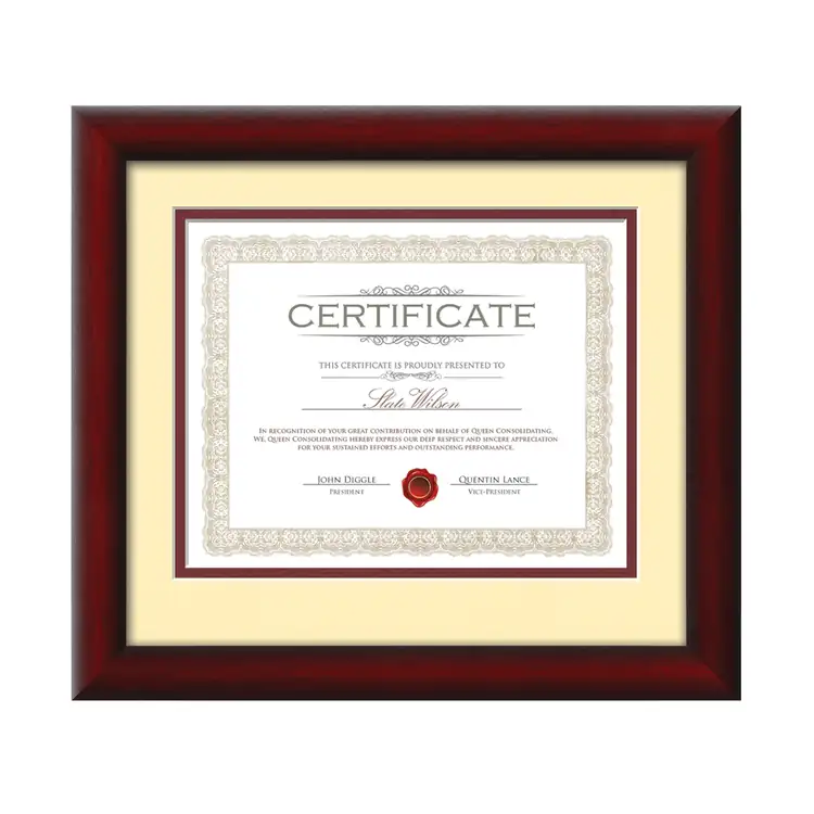 Cadre pour certificat Wellesley #3