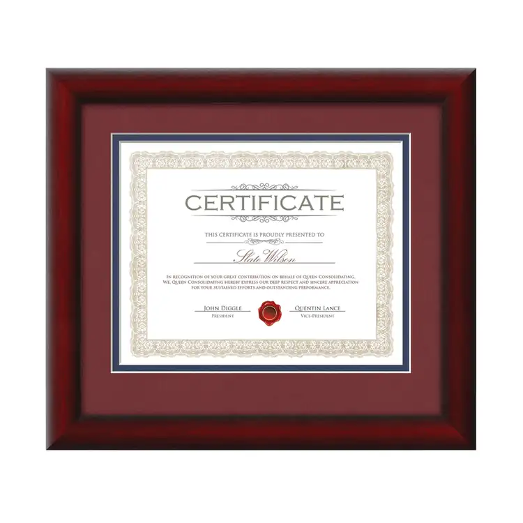 Cadre pour certificat Wellesley #4