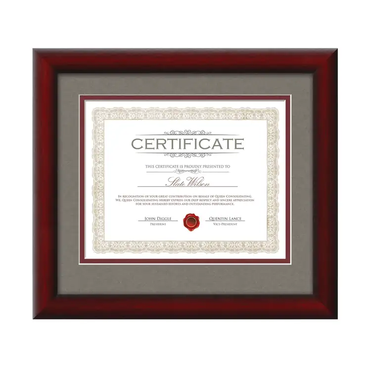 Cadre pour certificat Wellesley #5