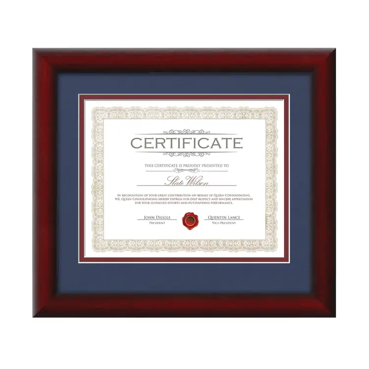 Cadre pour certificat Wellesley #7