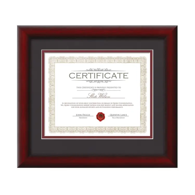 Cadre pour certificat Wellesley #8