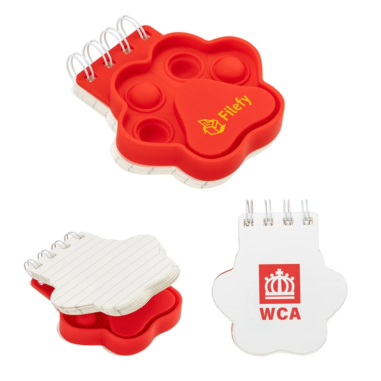 Paw Spiral Notebook Push Pop #4