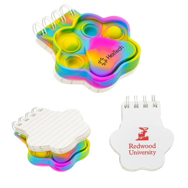 Paw Spiral Notebook Push Pop #5