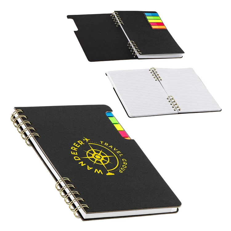 Praxis Recycled Spiral Notebook with Sticky Flags #2