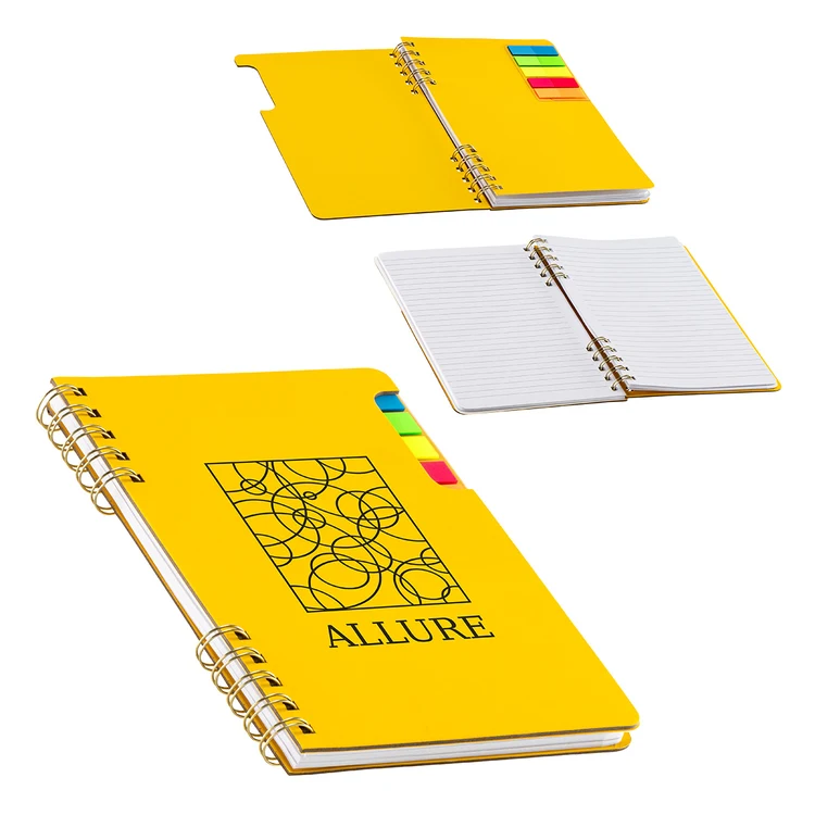 Praxis Recycled Spiral Notebook with Sticky Flags #3