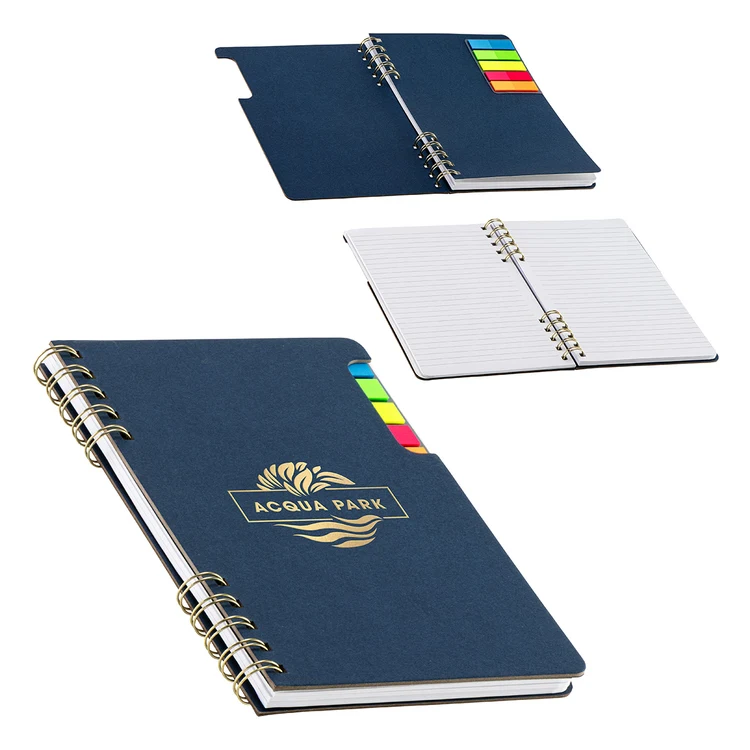 Praxis Recycled Spiral Notebook with Sticky Flags #4