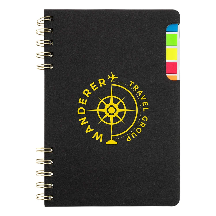 Praxis Recycled Spiral Notebook with Sticky Flags #5