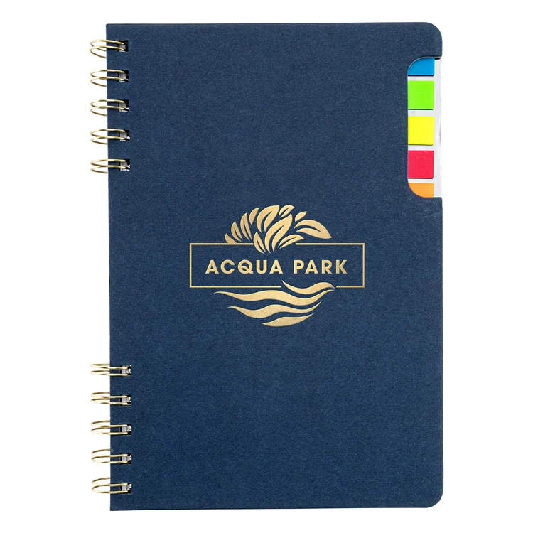 Praxis Recycled Spiral Notebook with Sticky Flags #6