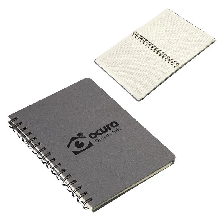 Cahier rigide texturé à spirale Parley en REPREVE recyclé #5