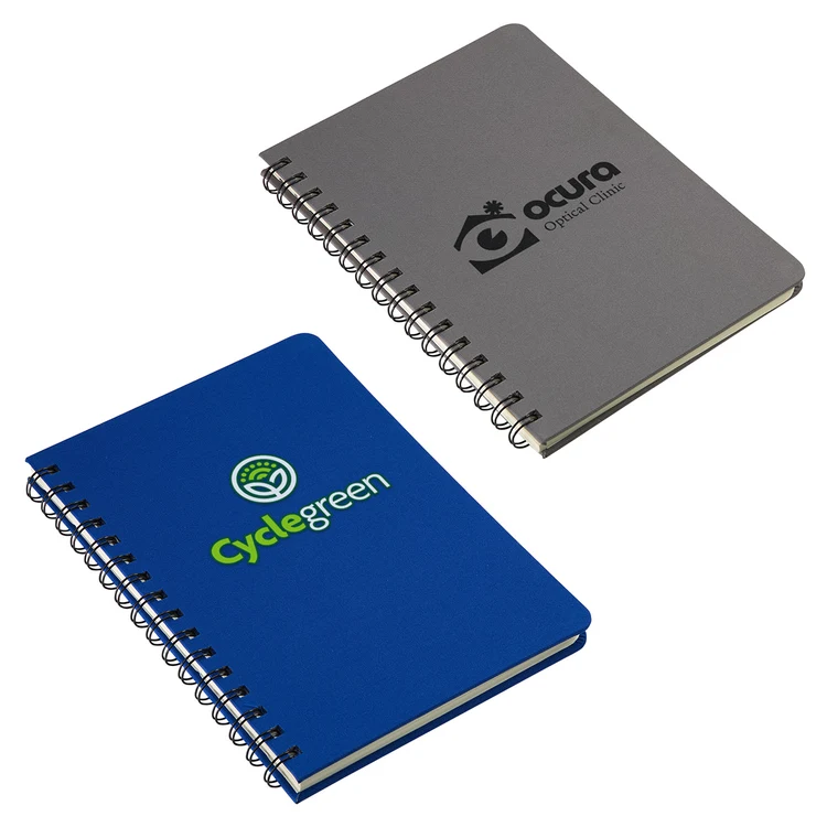 Cahier rigide texturé à spirale Parley en REPREVE recyclé
