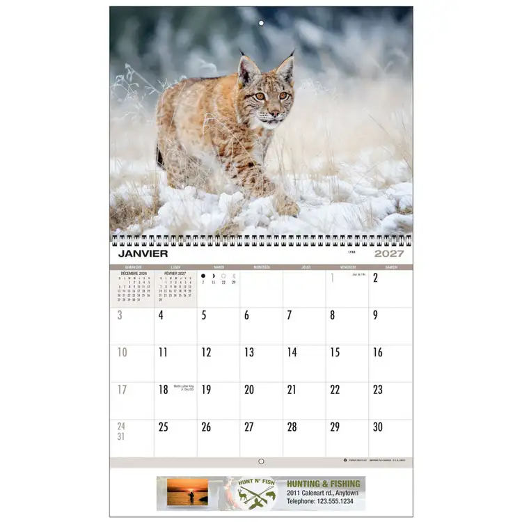 Calendrier Faune nord-américaine 2027 #2