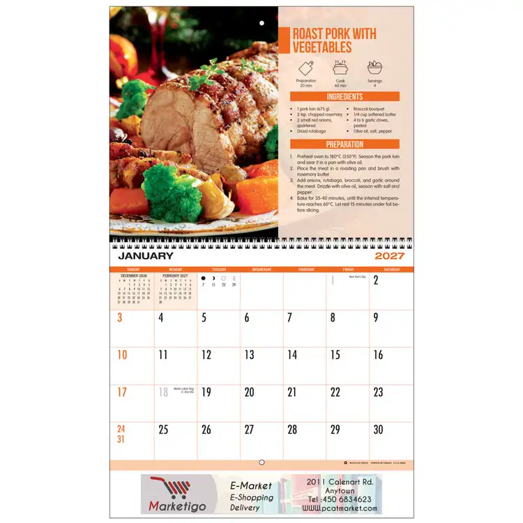 Calendrier Recettes 2027 #2