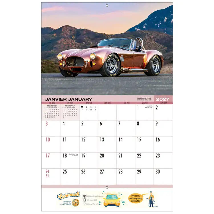 Calendrier Voitures classiques 2027 #2