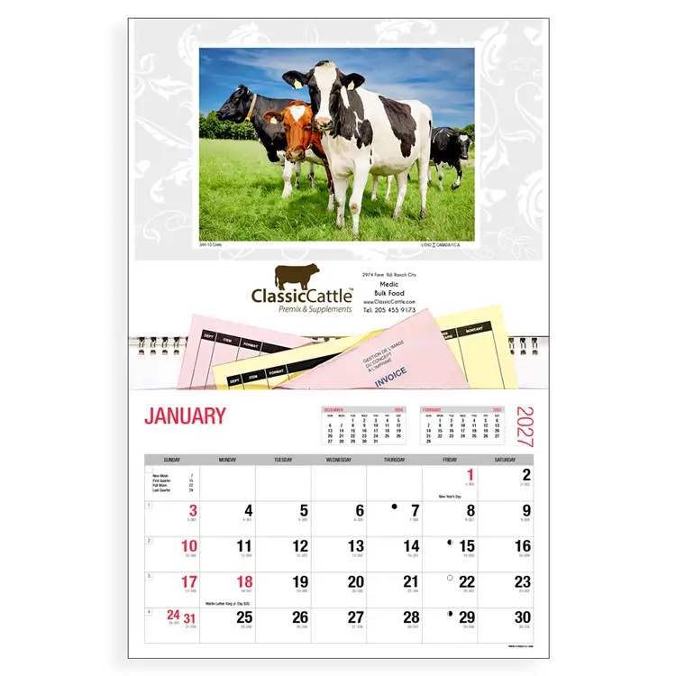 Calendrier agricole à pochettes 2027