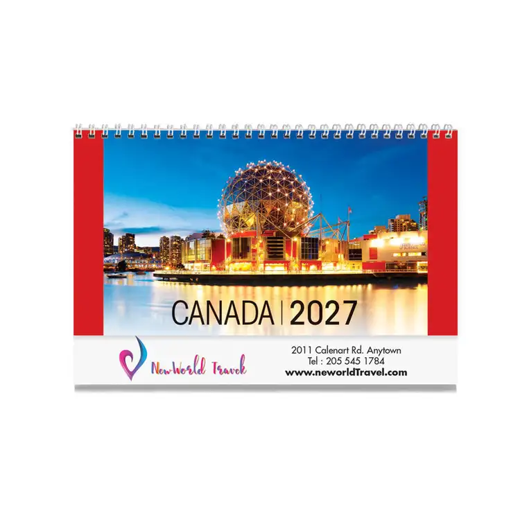 Calendrier de bureau Charmes du Canada 2027 #3