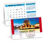 Calendrier de bureau Charmes du Canada 2027