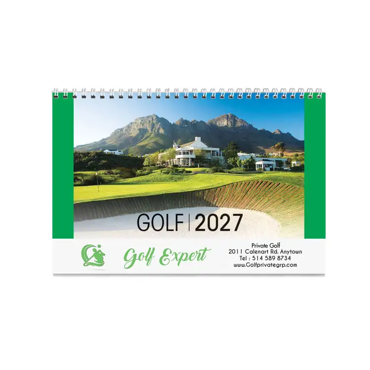 Calendrier de bureau Golf 2027 #2