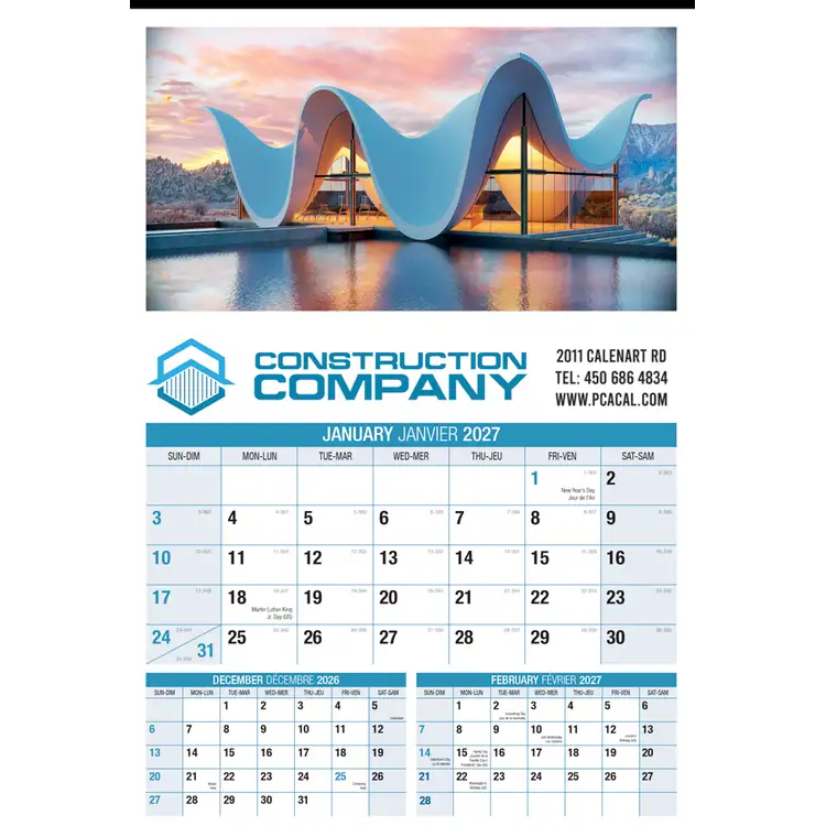Calendrier mural Industrie de la construction 2027 #2