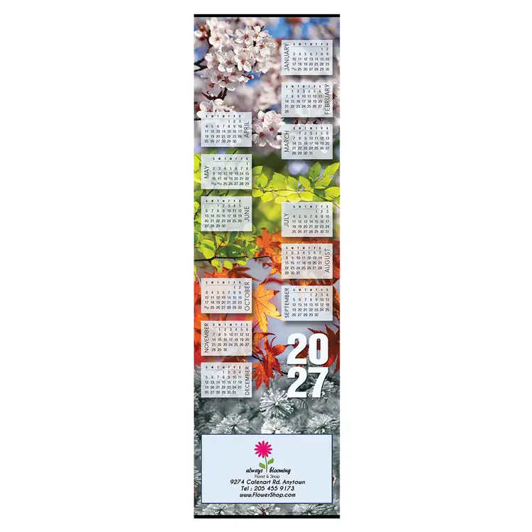 Calendrier mural Quatre saisons 2027