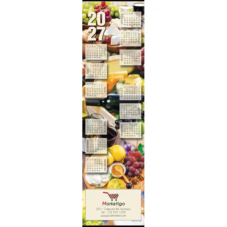 Calendrier mural Vin et fromage 2027 #2