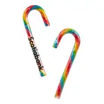 Rainbow Standard Candy Cane with Full Color Label