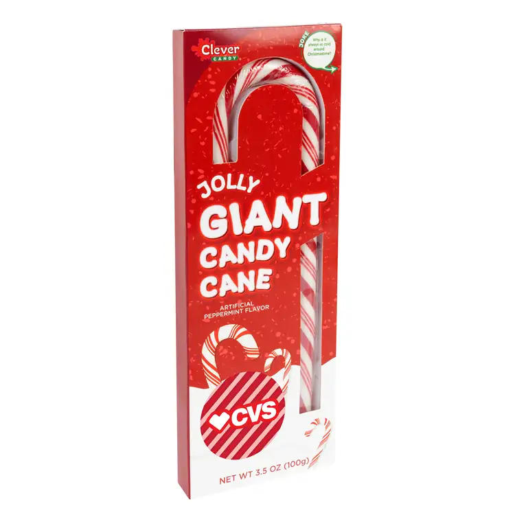 Giant Candy Cane with Full Color Label #3