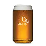 Beer Can Beer Glass 16 oz - Deep Etch