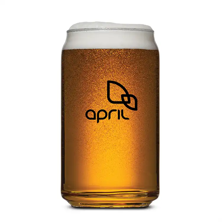 Beer Can Beer Glass 16 oz - Imprinted