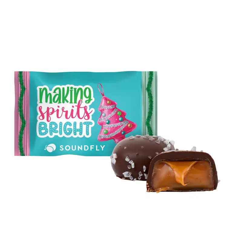 Caramels au sel de mer et chocolat avec emballage multicolore #2