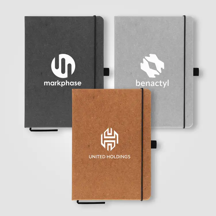 Carson Recycled PU Leather Notebook - 5.8x8.3 #2