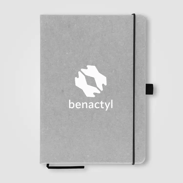 Carson Recycled PU Leather Notebook - 5.8x8.3 #3