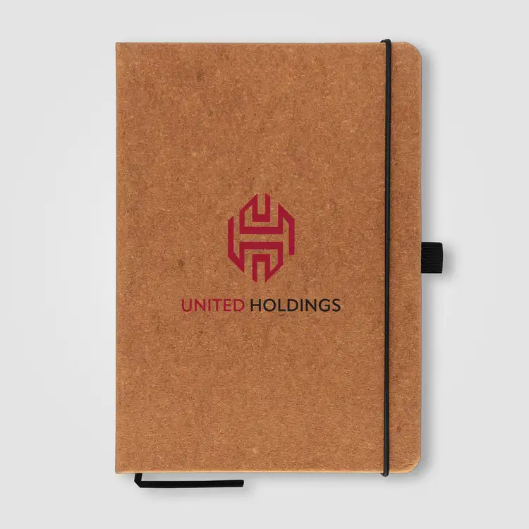 Carson Recycled PU Leather Notebook - 5.8x8.3 #5