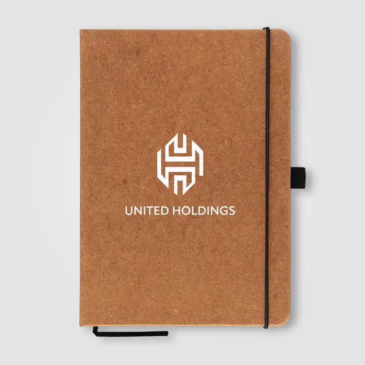 Carson Recycled PU Leather Notebook - 5.8x8.3 #6