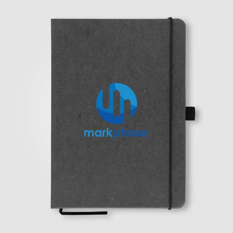Carson Recycled PU Leather Notebook - 5.8x8.3 #7