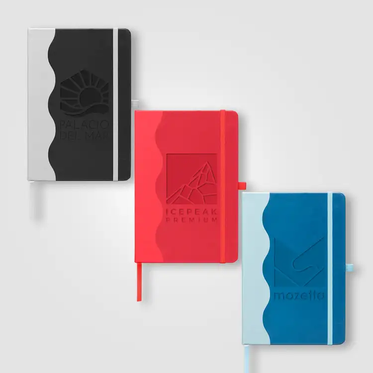Grete Recycled Wave Pattern Journal - A5 #3