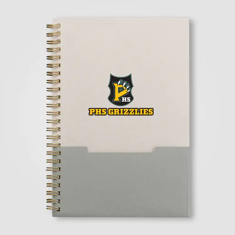 Carnet Lino A5 à spirale et pochette verticale #3