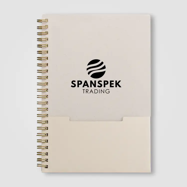Carnet Lino A5 à spirale et pochette verticale #5