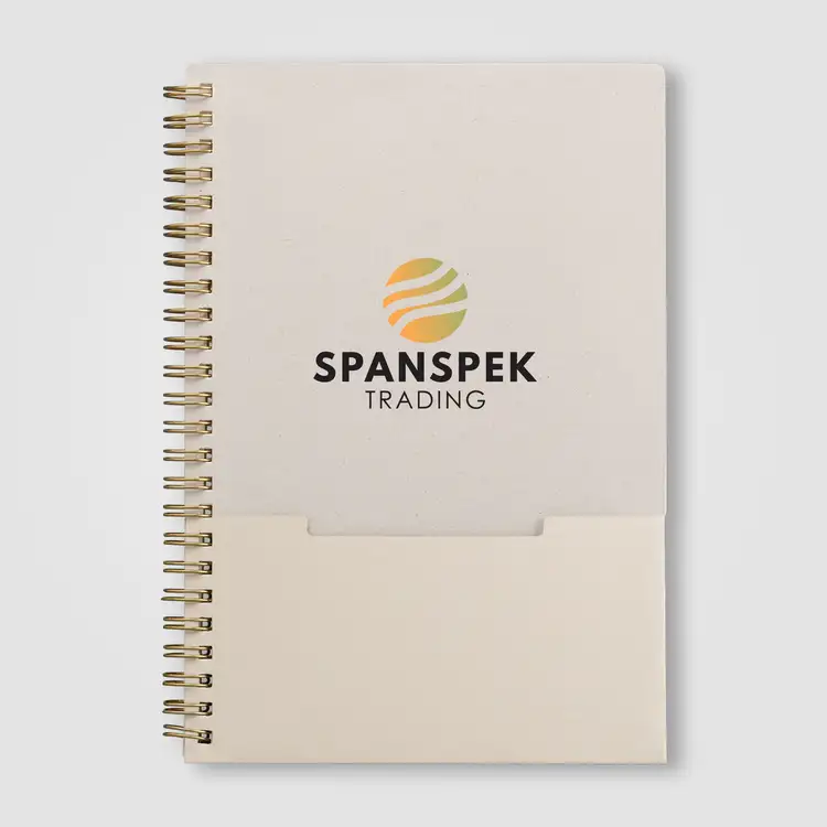 Carnet Lino A5 à spirale et pochette verticale #6