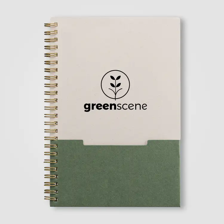 Carnet Lino A5 à spirale et pochette verticale #7