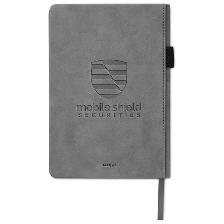 Nuba Suede-Finish Journal with Document Pocket #10