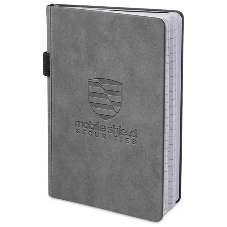 Nuba Suede-Finish Journal with Document Pocket #11