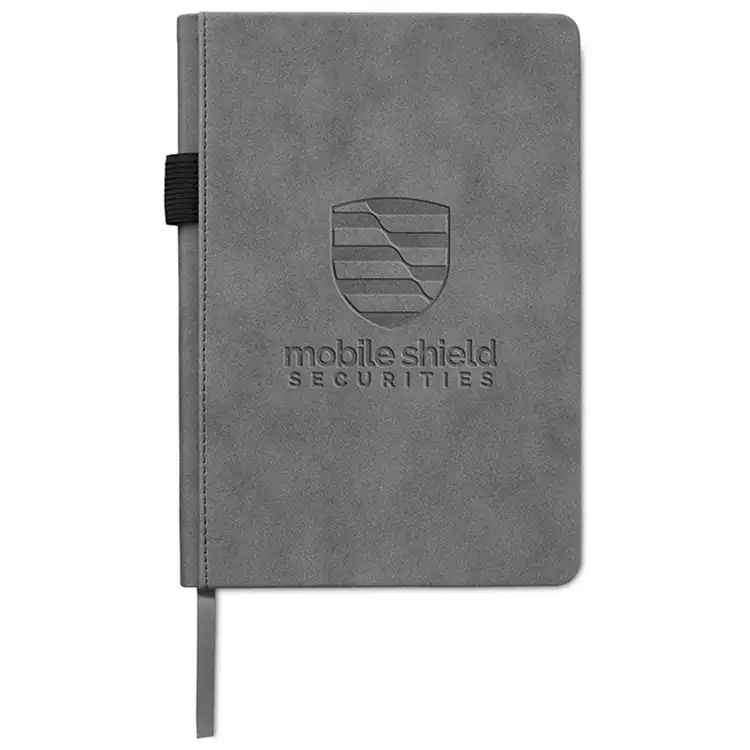 Nuba Suede-Finish Journal with Document Pocket #4