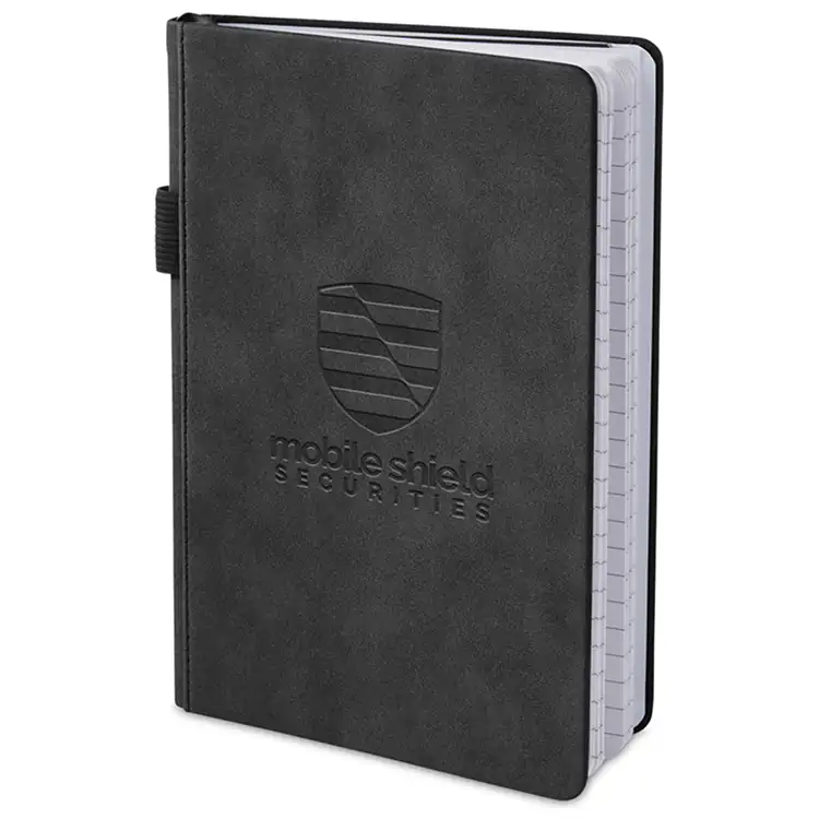 Nuba Suede-Finish Journal with Document Pocket #7