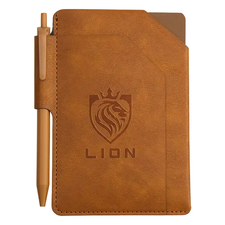 Carnet Protégé Mini avec stylo et poche avant #2