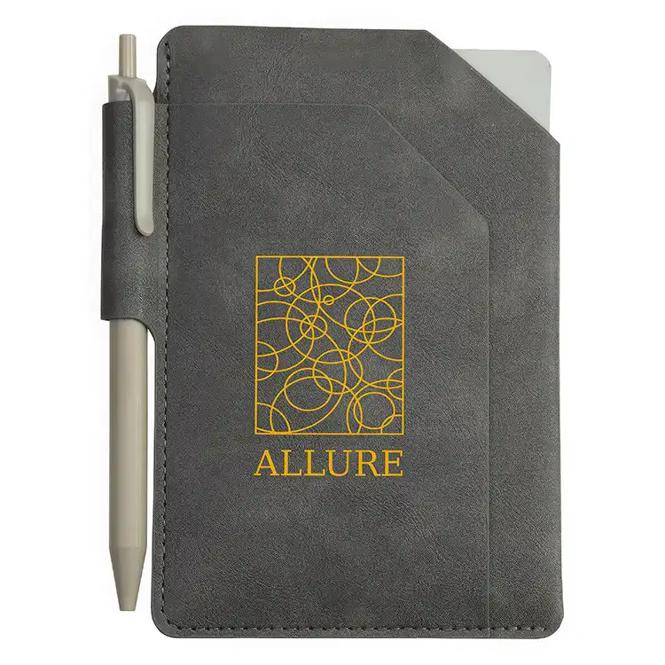 Carnet Protégé Mini avec stylo et poche avant #3