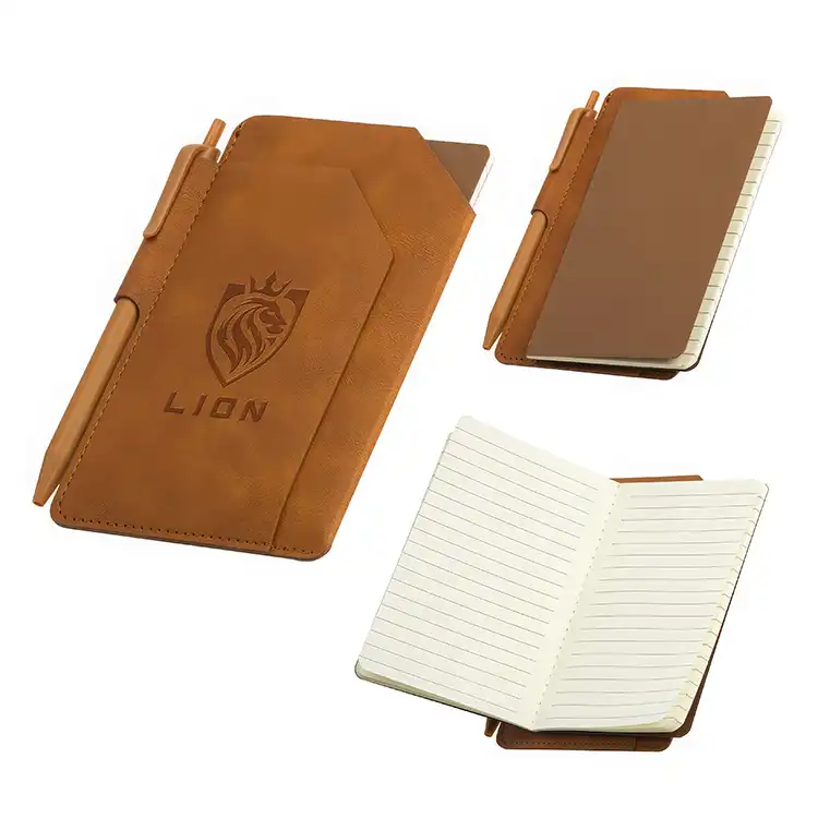 Carnet Protégé Mini avec stylo et poche avant #4
