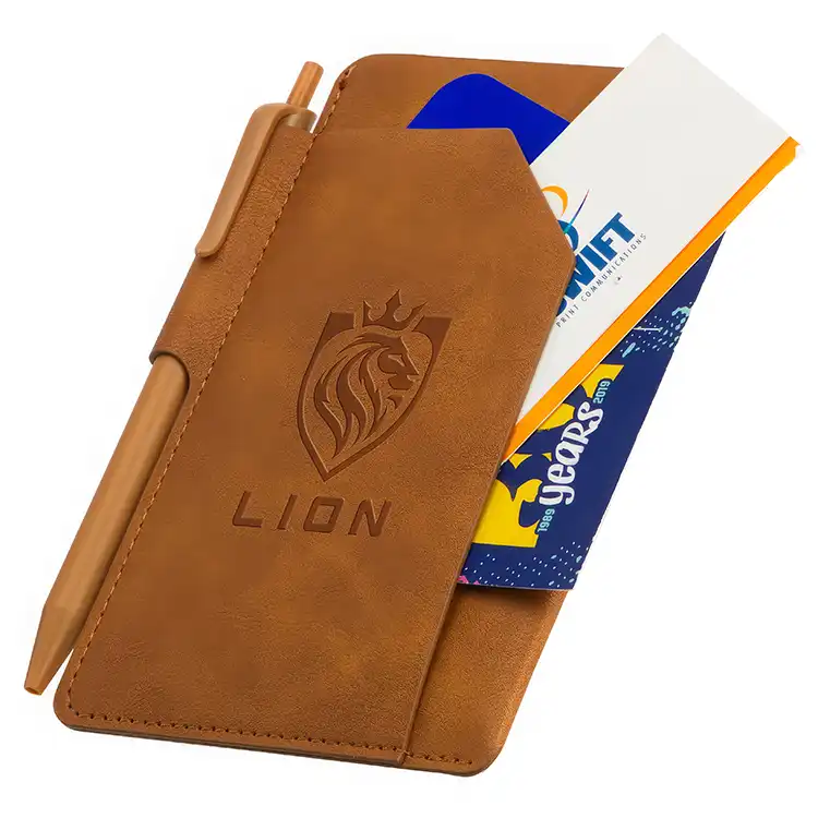 Carnet Protégé Mini avec stylo et poche avant #7