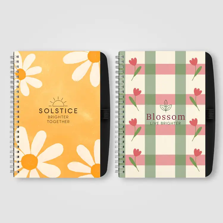 SimpliColor Hard Cover Spiral Notebook - A5