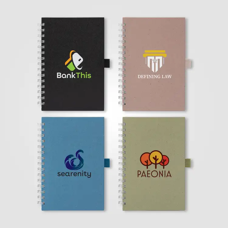 Terra Recycled Milk Carton Hard Cover Spiral Notebook - A5